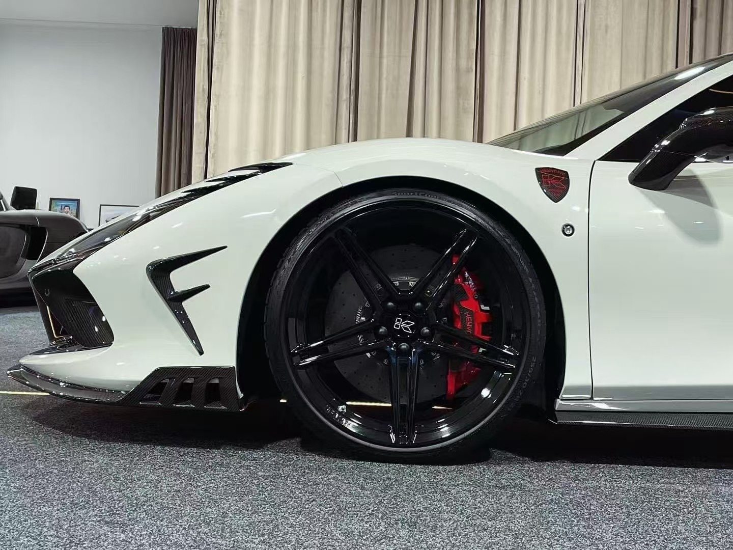 Ferrari F8 Performance Rear Ferrari F8 Upgrade HV Style Carbon Fiber Body Kit Front Lip Rear ...