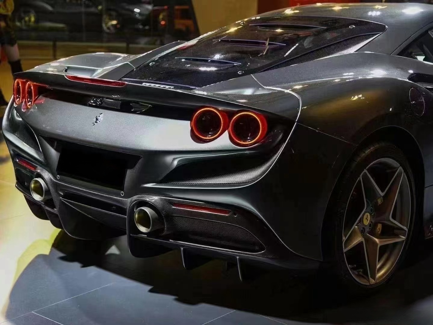 Ferrari F8 Performance Rear Ferrari F8 Upgrade OEM Style Carbon Fiber Body Kit Front Lip Rear ...