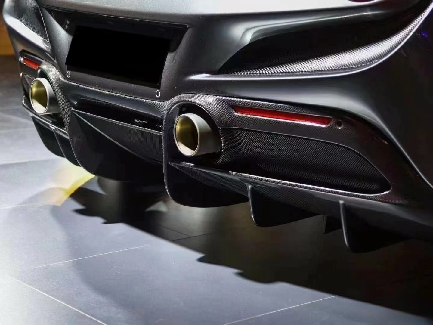 Ferrari F8 Performance Rear Ferrari F8 Upgrade OEM Style Carbon Fiber Body Kit Front Lip Rear ...