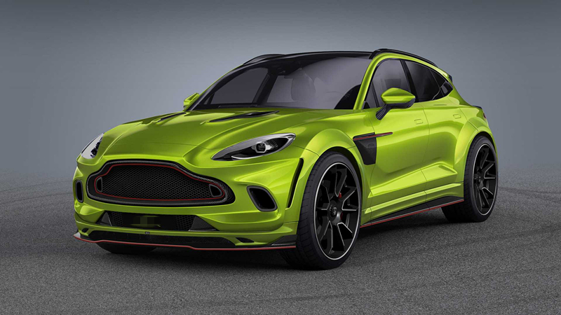 AstonMartin DBX Upgrade LM Style Partial Carbon Fiber Body Kit Front Bumper Rear Bumper Side Skirt Front Bumper Vents Front and Rear Fender Widening