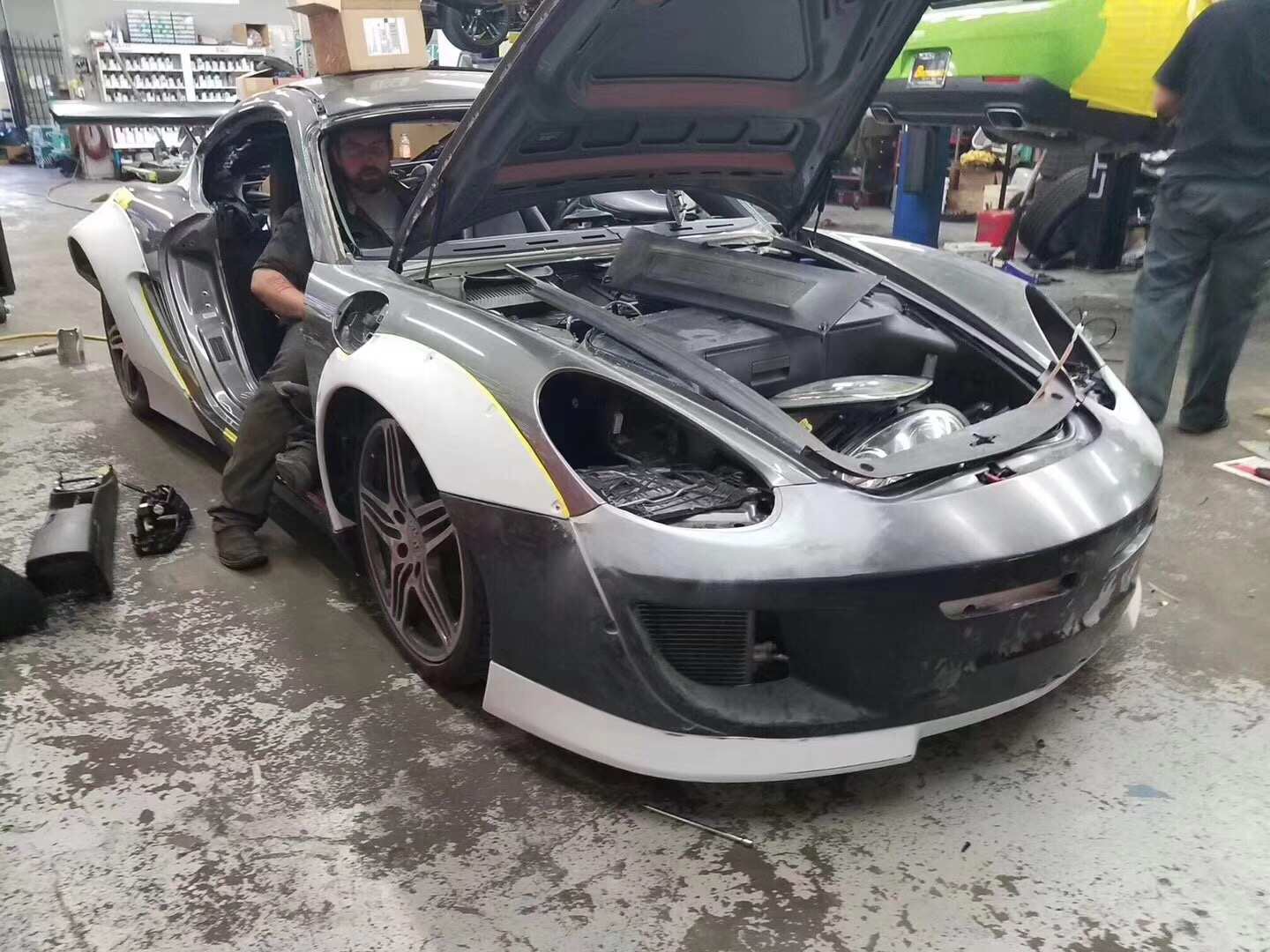 Porsche 987 Upgrade RB Style Wide Body Kit Front Bumper Rear Bumper ...