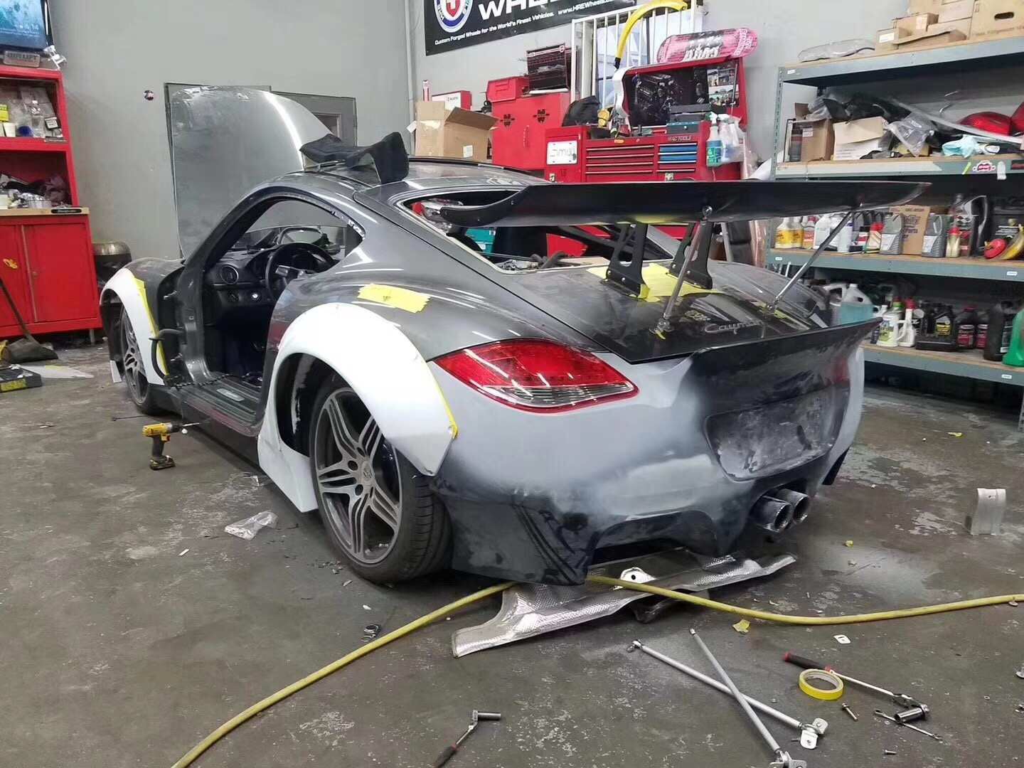 Porsche 987 Upgrade RB Style Wide Body Kit Front Bumper Rear Bumper ...