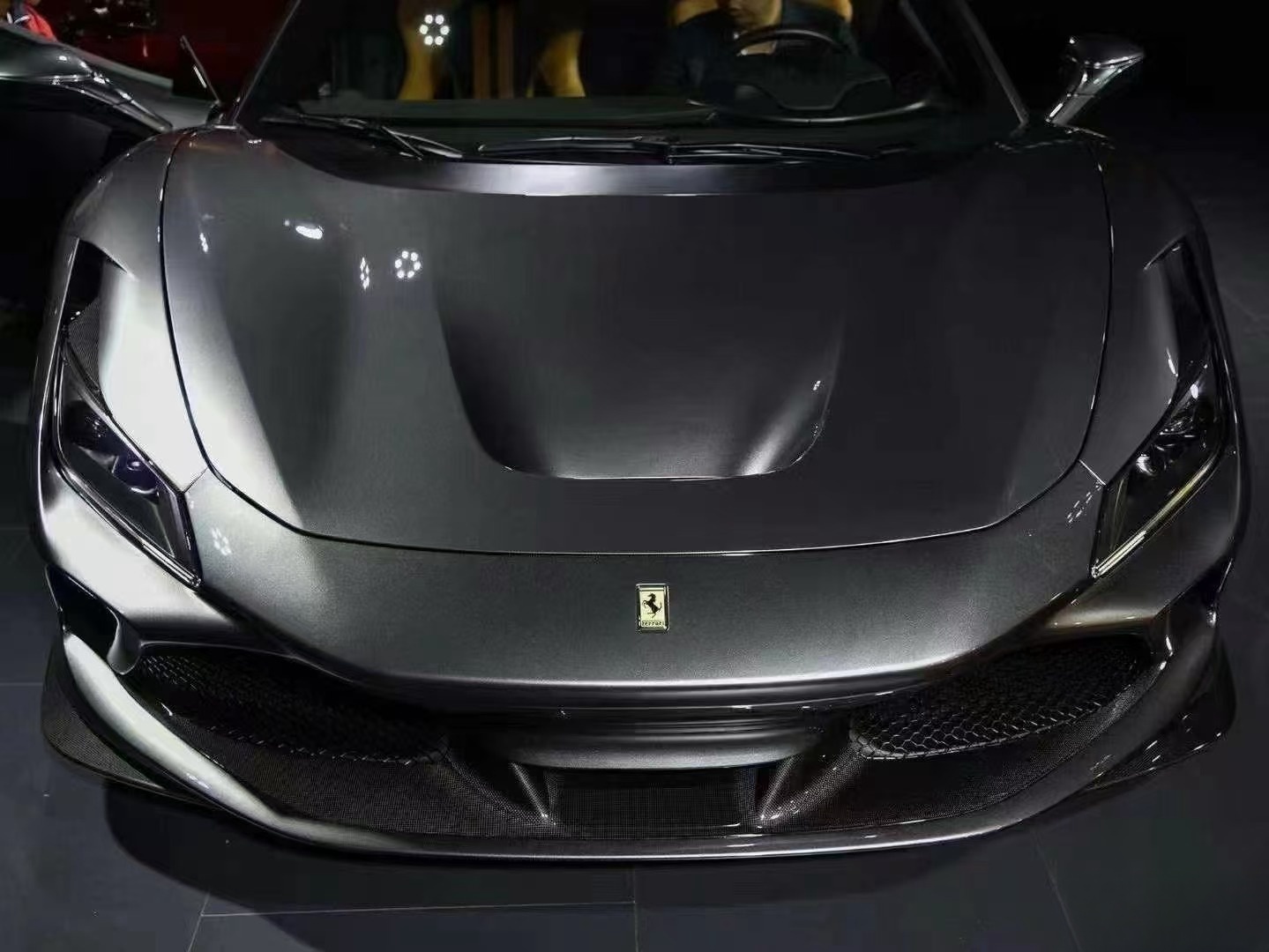 Ferrari F8 Upgrade OEM Style Carbon Fiber Body Kit Front Lip Rear Diffuser Side Skirt Spoiler