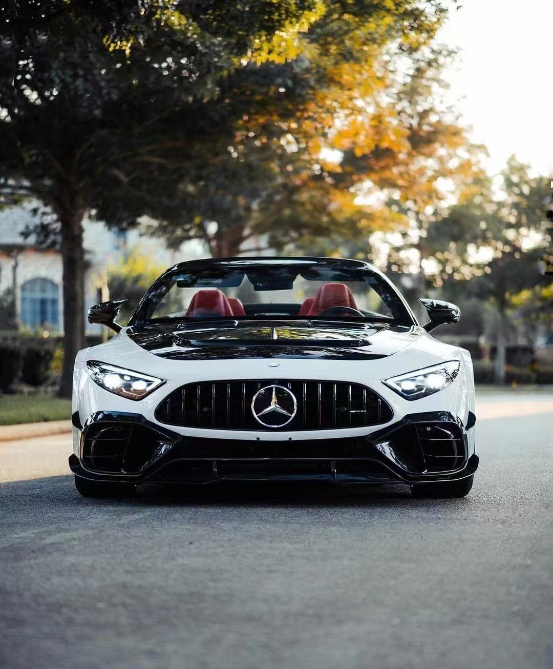 Mercedes Sl R232 Rear Mercedes-Benz R232 SL Upgrade MS Style Wide Body Kit Front Bumper Rear ...