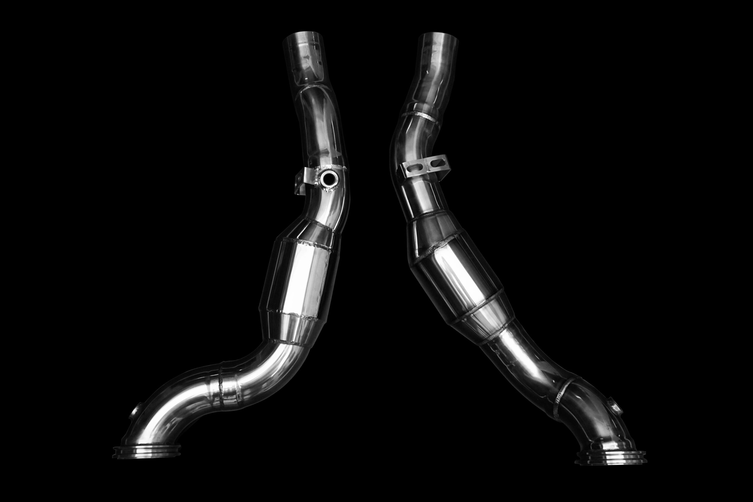 Maserati Upgrade Head-Pipe Style 2 High Quality High Corrosion Resistance Extreme Light Weight High Heat Resistance Stainless Steel Exhaust System