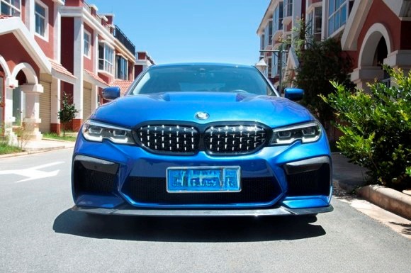 BMW 3 Series G20 Upgrade M3S Carbon Fiber Body Kit Front Lip Diffuser Spoiler