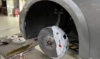 Audi A7 Front wheel upgrade The new Audi original Rs Akibono ten piston calipers with 420 specification high carbon heat treatment marking disc set in custom colors