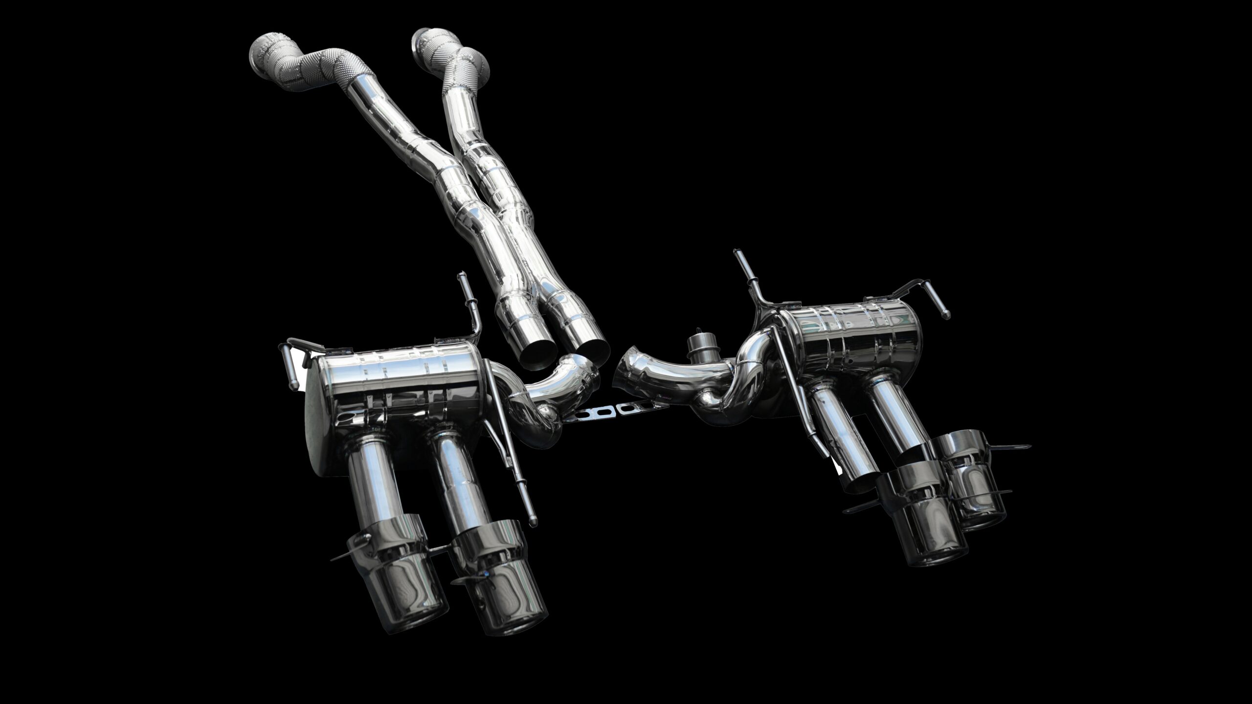 Ferrari F12 Upgrade Style 2 Full Exhaust High Quality High Corrosion Resistance Extreme Light Weight High Heat Resistance Stainless Steel Exhaust System