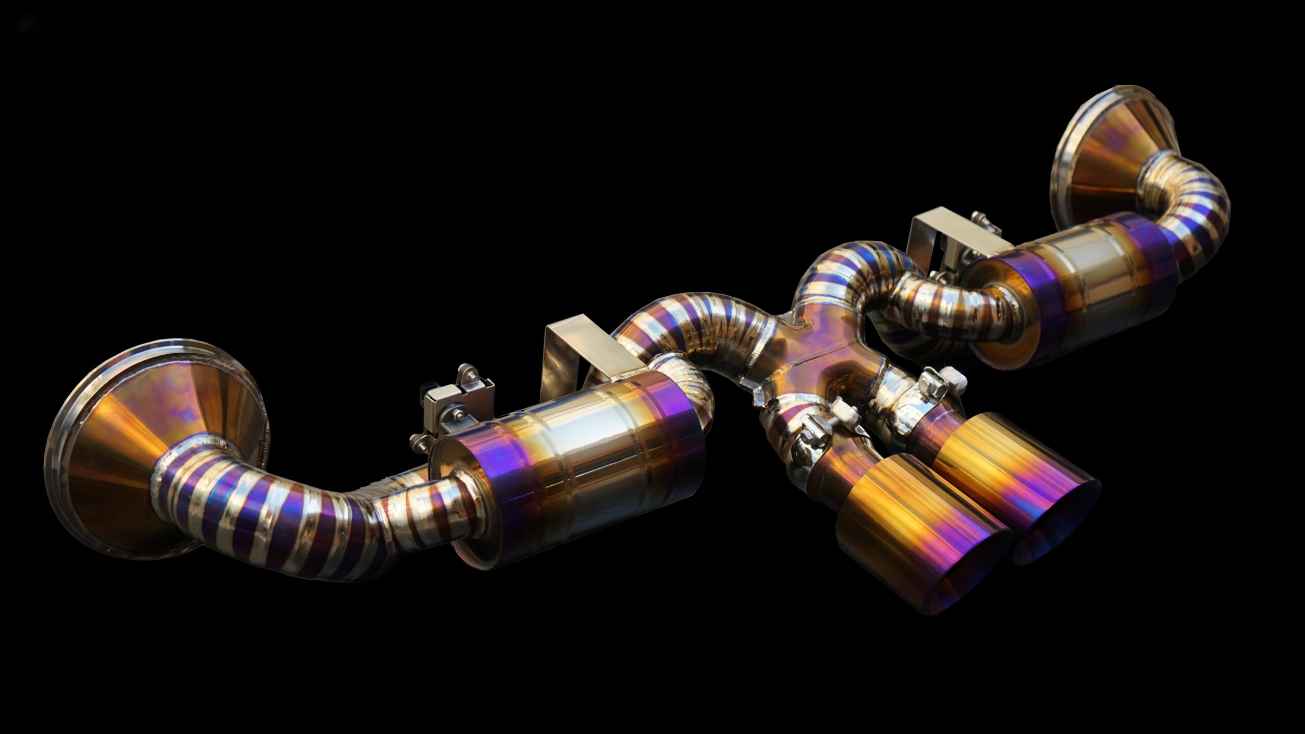 Porsche 911 992 GT3 Upgrade Style 2 High Quality High Corrosion Resistance Extreme Light Weight High Heat Resistance Titanium Alloy Exhaust System