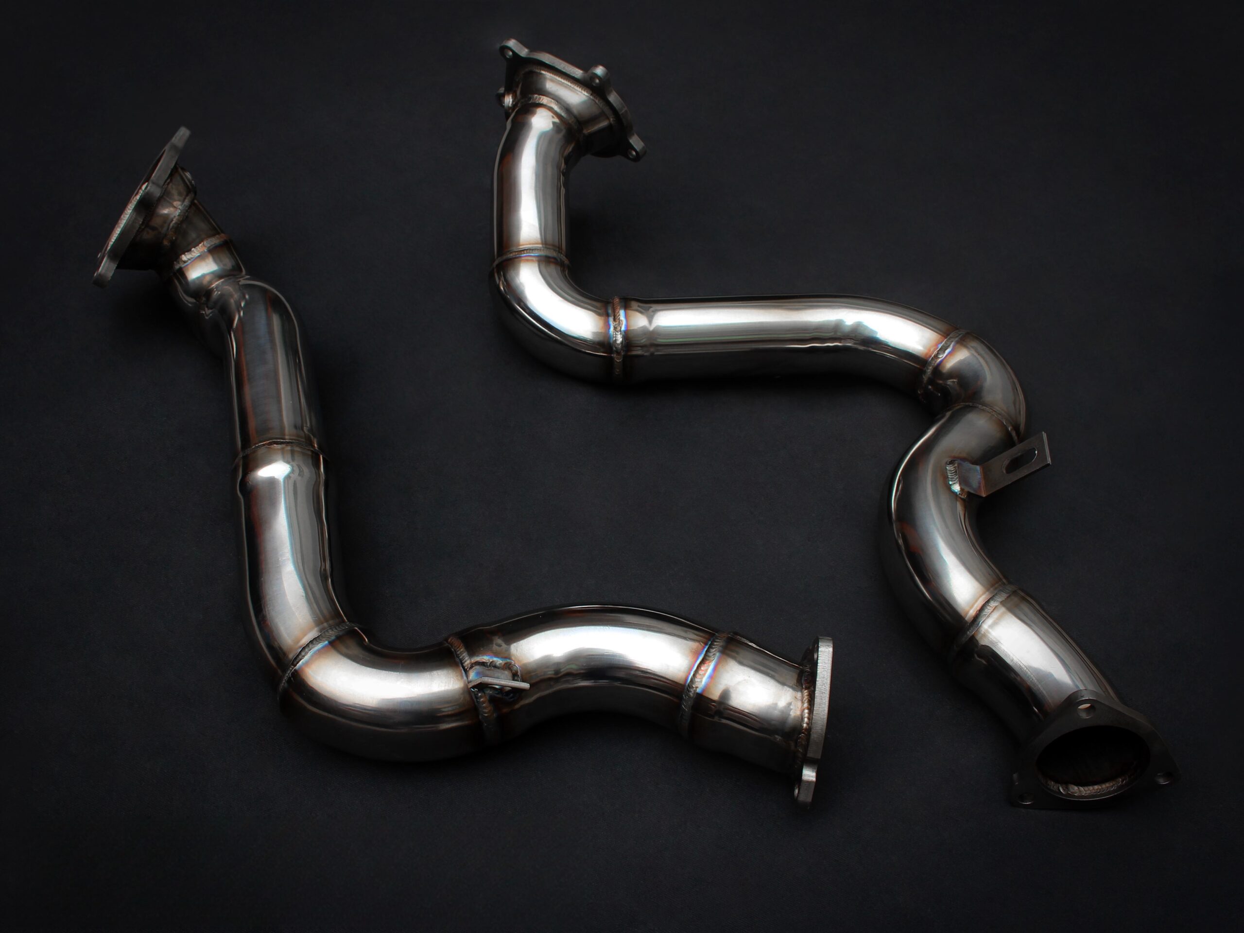 Audi A6S6RS6 A7S7RS7 Upgrade RS6 Head-Pipe High Quality High Corrosion Resistance Extreme Light Weight High Heat Resistance Stainless Steel Exhaust System