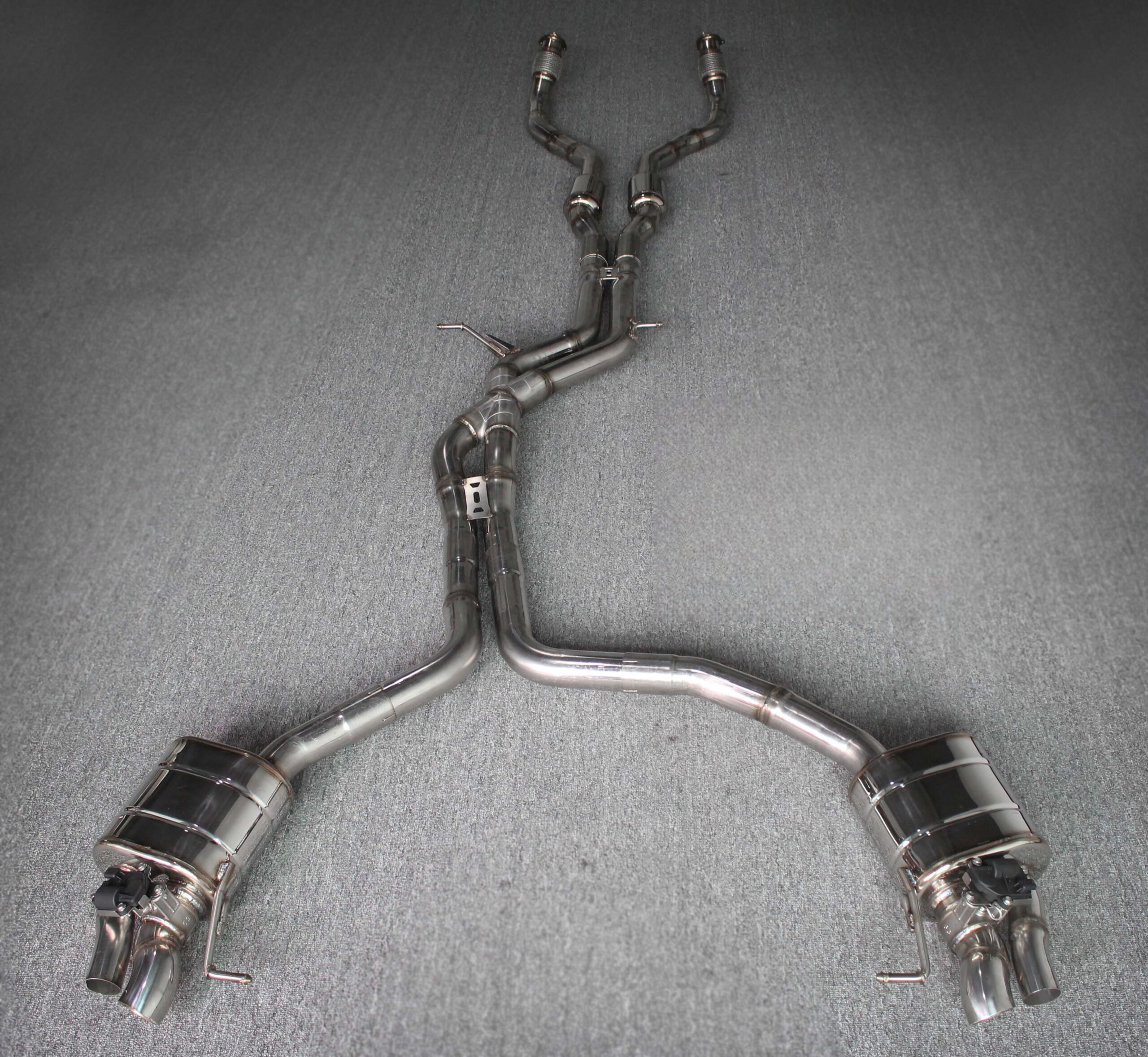 Audi A4S4RS4 A5S5RS5 Upgrade RS5 Full Exhaust High Quality High Corrosion Resistance Extreme Light Weight High Heat Resistance Stainless Steel Exhaust System