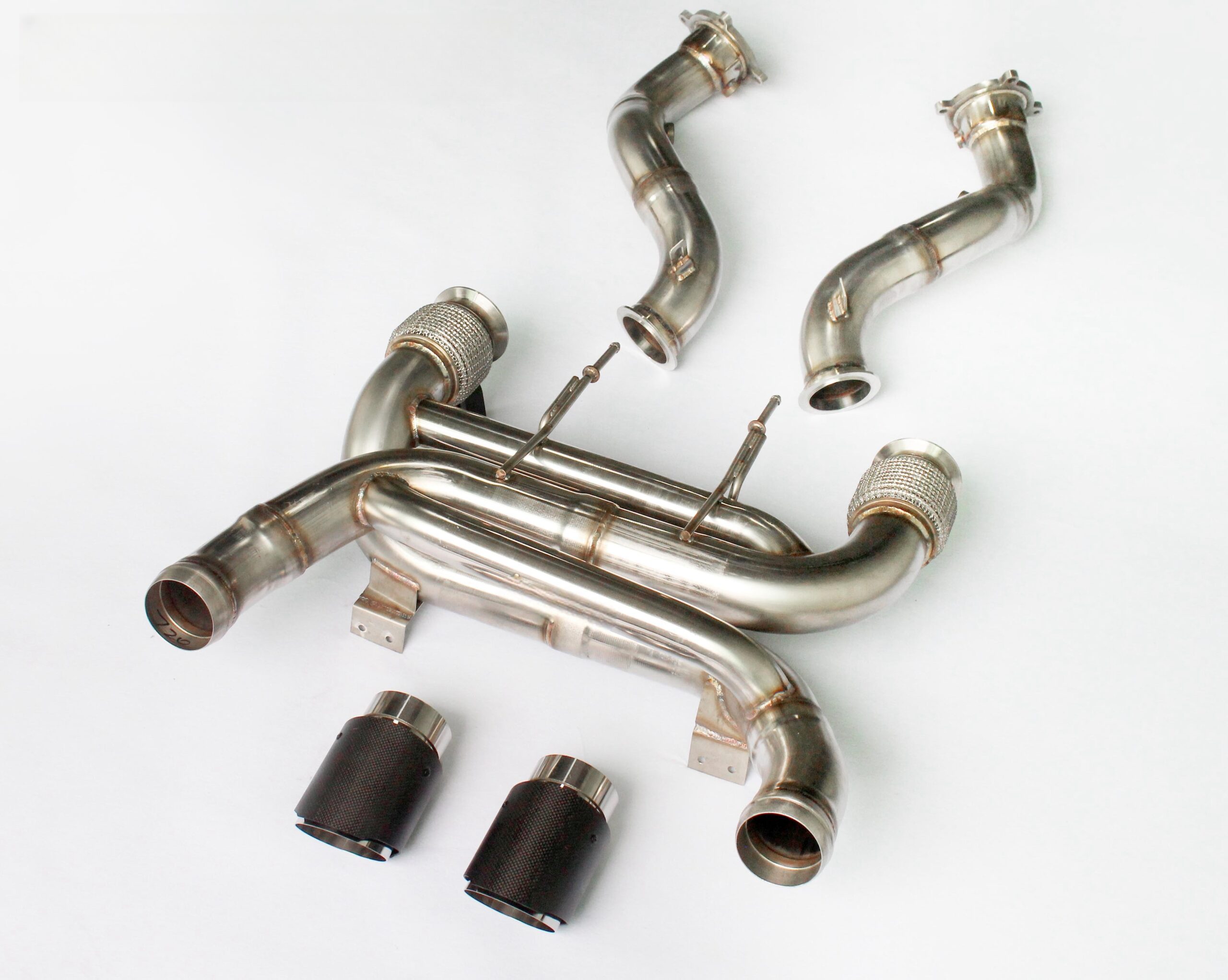 McLaren 720S Upgrade Style2 High Quality High Corrosion Resistance Extreme Light Weight High Heat Resistance Stainless Steel Exhaust System