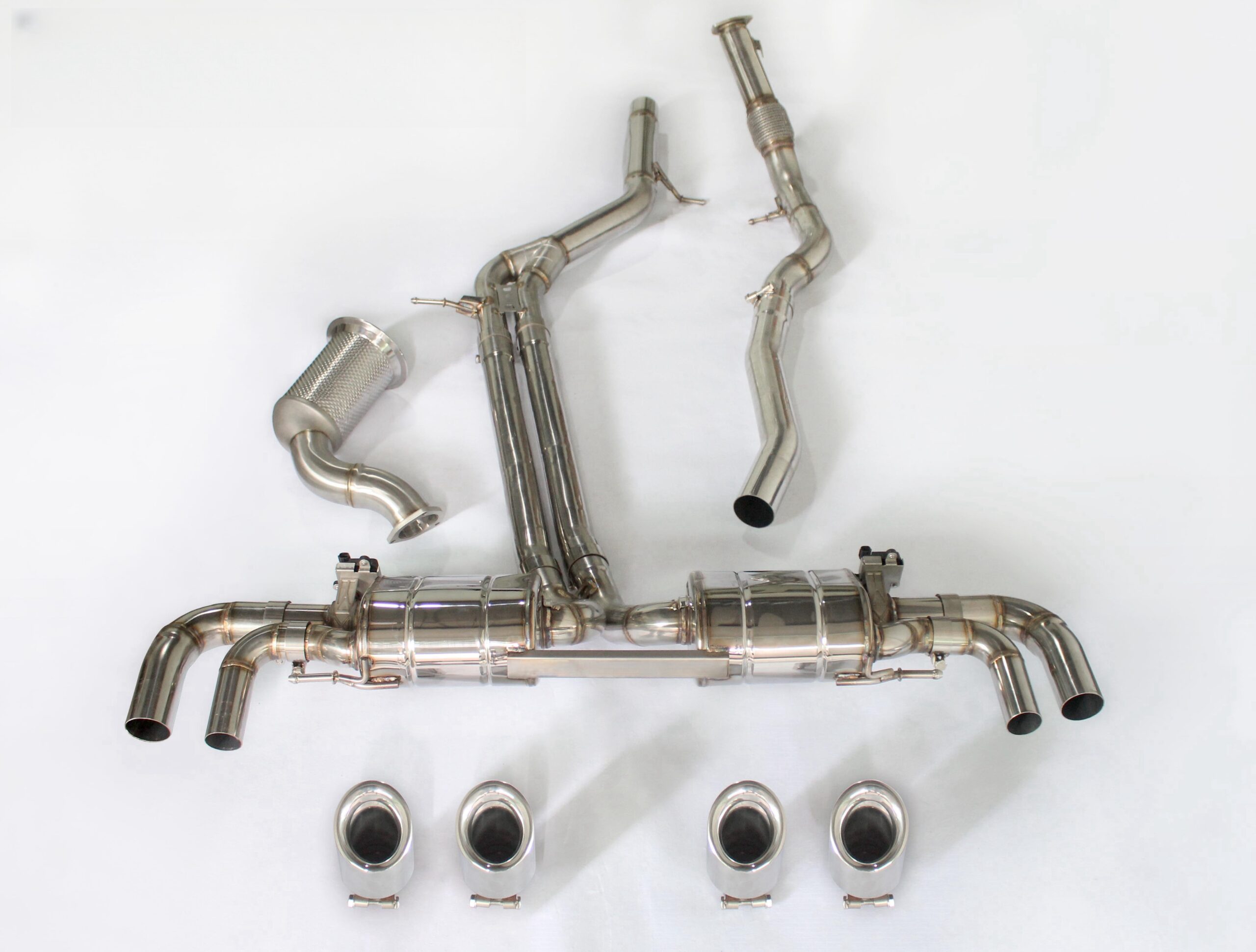 Porsche Cayenne Upgrade Full Exhaust High Quality High Corrosion Resistance Extreme Light Weight High Heat Resistance Stainless Steel Exhaust System