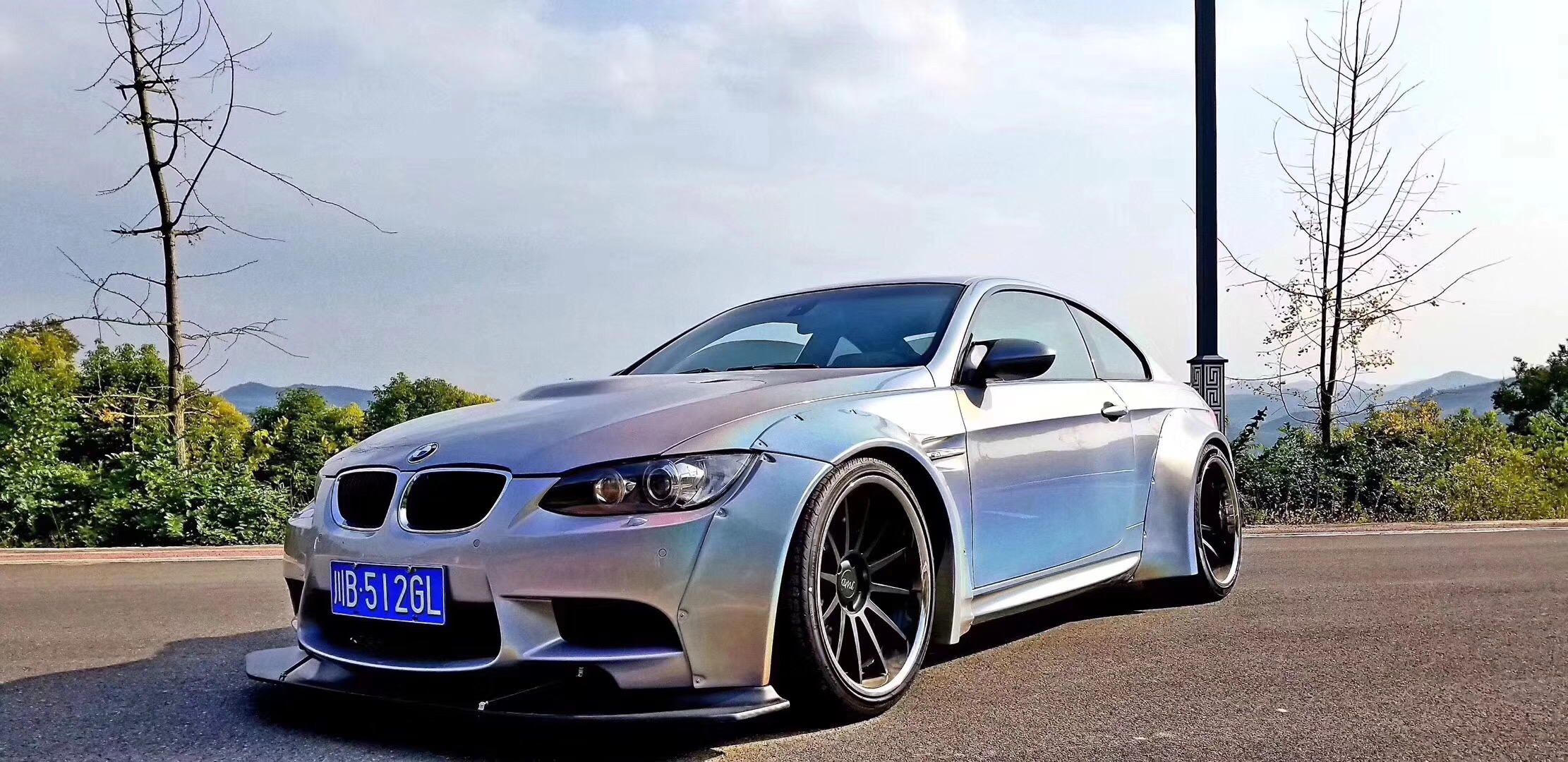 BMW 3 Series E90E91E92E93 Upgrade LB Wide Body Kit Front Lip Spoiler Front Fender Widening Rear Fender Widening