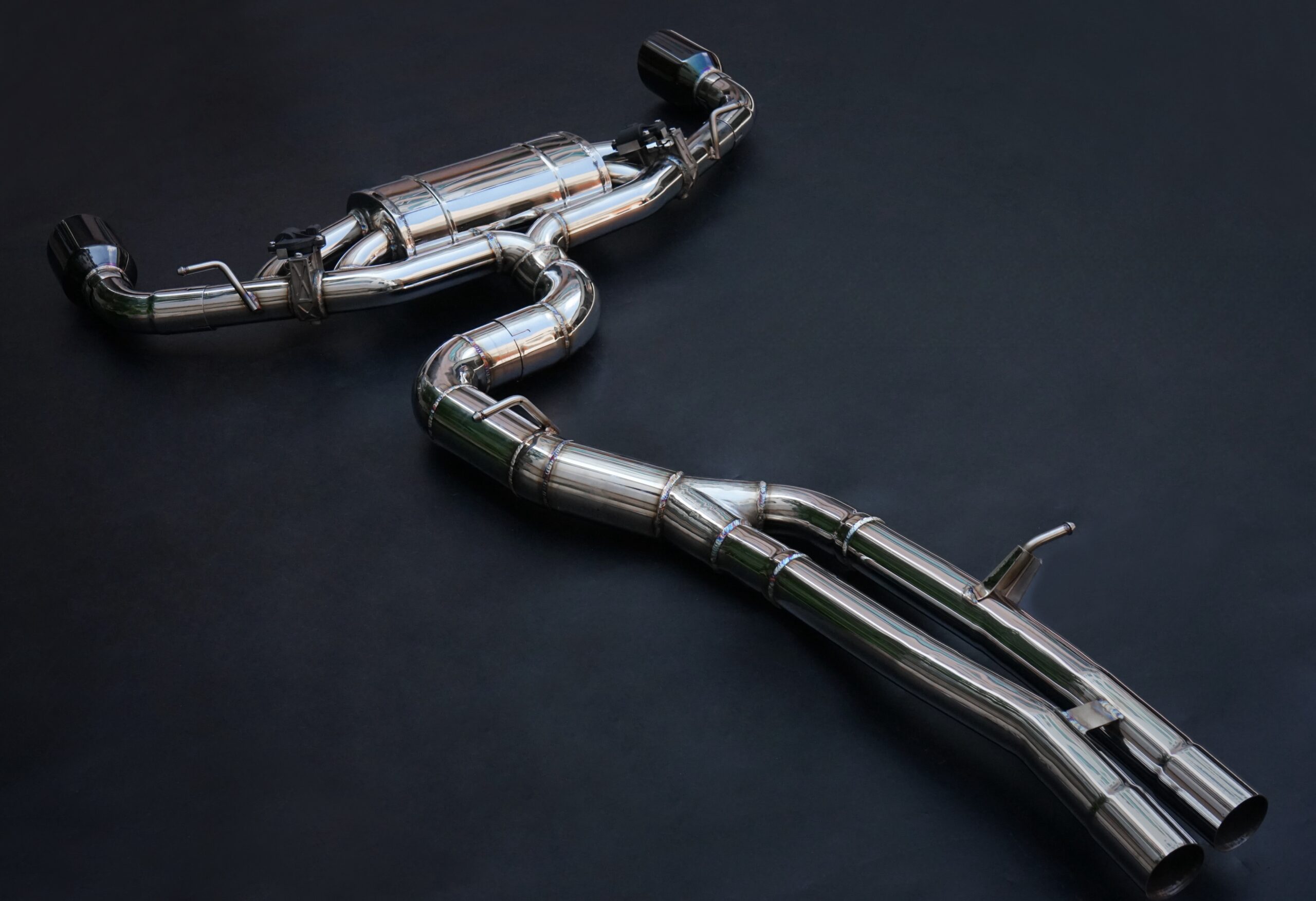 Audi TTRS Upgrade Full Exhaust Style 1 High Quality High Corrosion Resistance Extreme Light Weight High Heat Resistance Stainless Steel Exhaust System