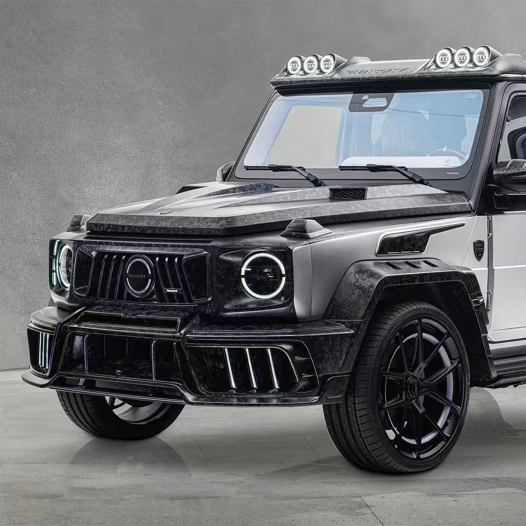 Mercedes-Benz W465 G-Class Upgrade MS Style Body Kit Front Bumper Rear Bumper Vents Side Skirt Spoiler Bonnet Front Fender Widening Rear Fender Widening Door Cover